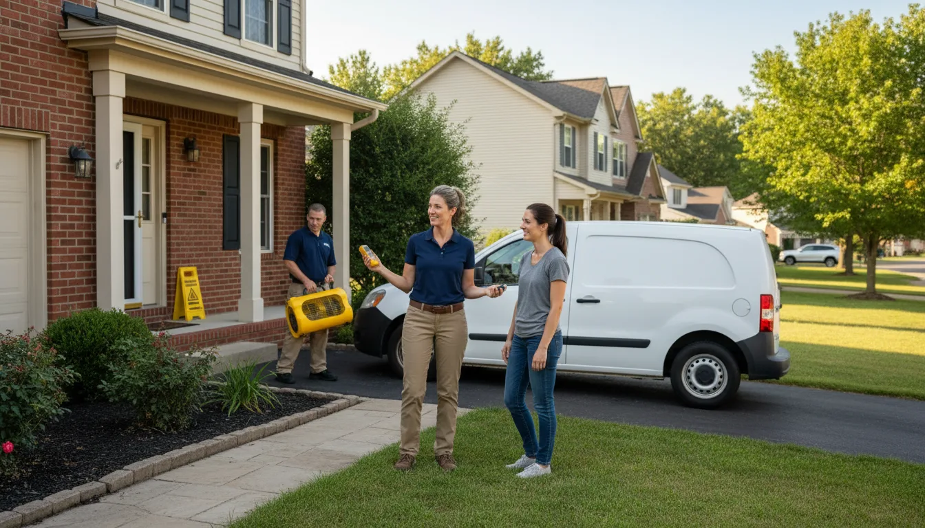 Residential water damage restoration in Derrick City, PA